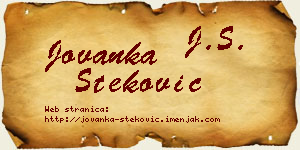 Jovanka Steković vizit kartica